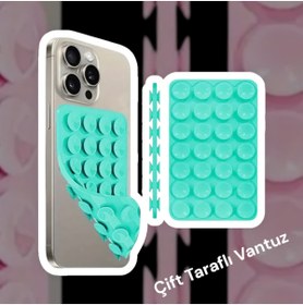 Resim Case collection Slikon Çift Taraflı Vantuz Telefon Tutucu Vakum,Cama Yapışan Çift Taraflı 