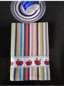 Resim Renkli Desenli 4'lü Mutfak Havlusu Seti 