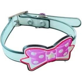 Resim Papyonlu Silikon Kedi Tasması 