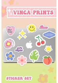 Resim Vinca Prints Self Care Sticker Seti Laptop Ajanda Pc Tablet Telefon Defter Etiket Bullet Journal Diğer 