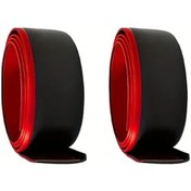 Resim Willowhaven 59.06 İnç Kırmızı Kenar 2'li Paket Evrensel Pvc Çamurluk Koruma Şeridi Yapışkanlı 