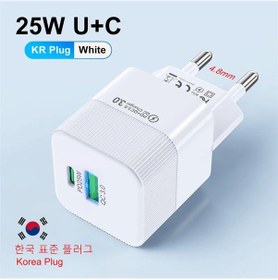 Resim Uslıon 2 Port Pd 25w Mini Usb C Hızlı Şarj İçin İphone Uyumlu 15 Pro Max Xiaomi White Kr 1 Adeat 