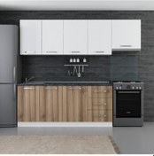 Resim Minar 250 Cm Mutfak Dolabı Beyaz Dore 250-D4 Beyaz 