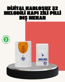 Resim Tek Wireless Kapı Zili Pratik Ve Zahmetsiz Günlük Kullanım Najmaddin 