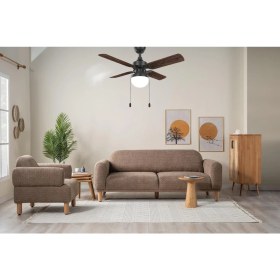 Resim Fancium DKF-401 Kahverengi Aydınlatmalı Tavan Vantilatörü 