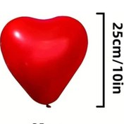 Resim Gaojunshop01 35 Adet Kırmızı Kalp Balon Doğum Günü Düğün Parti Dekorasyon Fotoğraf Çekim Kırmızı 