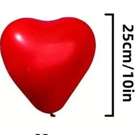 Resim Gaojunshop01 35 Adet Kırmızı Kalp Balon Doğum Günü Düğün Parti Dekorasyon Fotoğraf Çekim Kırmızı 