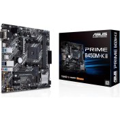 Resim Prime B450M-K Ii Amd B450 Am4 Ddr4 4400 Hdmı Dvı VGA M2 Usb3.2 Matx Bios Flashback Anakart 