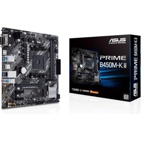 Resim Prime B450M-K Ii Amd B450 Am4 Ddr4 4400 Hdmı Dvı VGA M2 Usb3.2 Matx Bios Flashback Anakart 