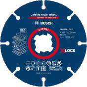 Resim 1x Expert Carbide Multi Wheel X-Lock Kesici Diskler (Sert Ahşap, Çivili Ahşap, Plastik, Alçıpan Panel, Ø 115 Mm, Aksesuar Küçük Avuç Taşlama Makinesi) 