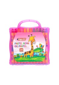 Resim Bigpoint Pastel Boya 24 Renk - Pembe Çantalı N11.55922 