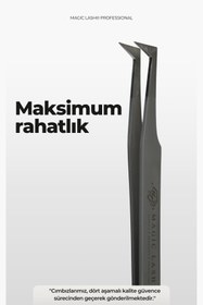 Resim Magic Lash Amazon 90 Mega Volume Profesyonel Premium Ipek Kirpik Cımbızı 