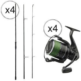 Resim Yekoutdoor Profesyonel 4'lü Göl Olta Seti Prologic C-series 13ft 390 Cm 3.5 Lb 3 Parça&dam 7000s Fd 3+1bb Olta Makinesi 1 Adet 