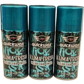 Resim quickwax 3'LÜ KAMPNYA KLİMA KOKU GİDERİCİ OCEAN CAR SMELL 