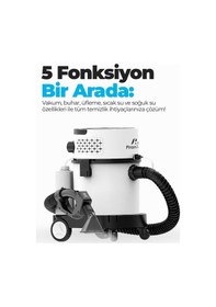 Resim Pirantech RLZ-208 4'ü 1 Arada 2400 W Buharlı Temizlik Robotu 