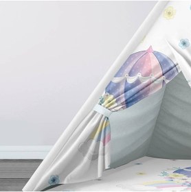 Resim instababyrooms Çocuk Oyun Çadırı Sıcak Hava Balonu ve Kedi Dijital Baskılı 