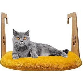 Resim Catmozz Ahşap Kedi Köpek Geniş Kalorifer Petek Radyatör Yatağı 