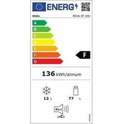Resim Regal Bt 1001 / Rgl 90 Bt A+ 90 L Kapasiteli Beyaz Büro Tipi Buzdolabı Statik Dondurucu Özelliği ile Kullanım Kolaylığı 