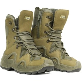 Resim Vogel M1491 Tactical Fermuarlı Haki Askeri Bot 4 mevsim 