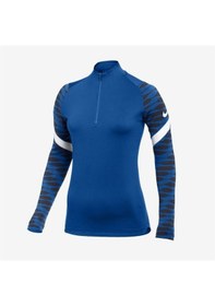 Resim Nike W Nk Df Strke21 Dril Top Kadın Antrenman Eşofman Üstü Mavi 