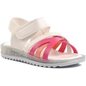 Resim AYAKMOD Arz 9000-b Beyaz-fuşya-pembe Bebek Sandalet 