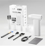 Resim Willowhaven Fourq Turbo Soğutucu Şarjlı Beyaz Toz Üfleme Makinesi 4 Hız 130000 Rpm 8000mah 