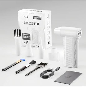 Resim Willowhaven Fourq Turbo Soğutucu Şarjlı Beyaz Toz Üfleme Makinesi 4 Hız 130000 Rpm 8000mah 