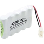 Resim Orion AA 6 V 2200 mAh Kablo Ve Tamiya Soketli Şarjlı Pil 