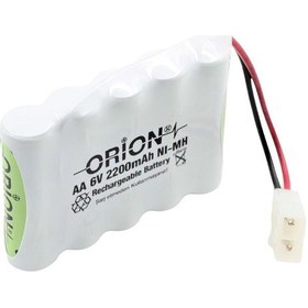 Resim Orion AA 6 V 2200 mAh Kablo Ve Tamiya Soketli Şarjlı Pil 