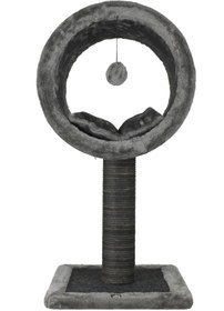 Resim Lotus Pet Design Tırmalamalı Kedi Evi Kedi Oyun Evi Gri 