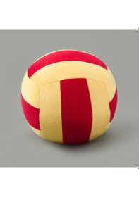 Resim Soft Voleybol Topu Figürlü Yastık - Kırmızı / Sarı - 20 Cm 