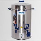 Resim EKOÇAY Tuğra Elektrikli Semaver 80 Bardak 8 Litre Çay Makinesi Otomatı Çaycı Krom 