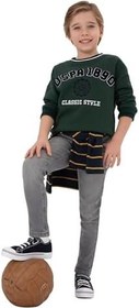 Resim U.S. Polo Assn. Erkek Çocuk Koyu Yeşil Sweatshirt 50308542-VR079 