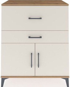 Resim Hyperion Şifonyer Tek Raflı 2 Çekmeceli 2 Kapaklı 88x44x106 Çam-aytaşı Atlas Çam 