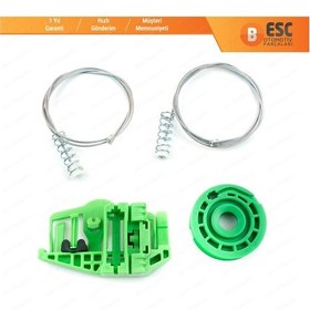 Resim BMW 1 E87 2003-2012 5-Kapı HB İçin Arka Sağ Cam Kriko Tamir Seti 