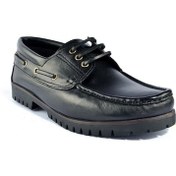 Resim Riverland K-03 Hakiki Deri Siyah Günlük Casual Erkek Ayakkabı Siyah 