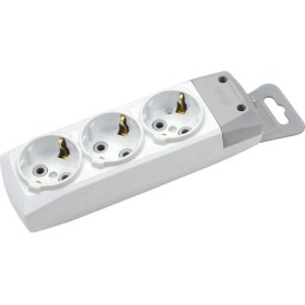 Resim De-Pa DePa 930100 Üçlü Topraklı Grup Priz Klemensli 3'lü Kablosuz Priz 