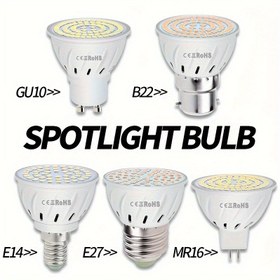Resim Enerji Tasarruflu Spot LED Ampul Seti, Göz Dostu İç Mekan Aydınlatması, 0,5W Güç, 220-240V, Edison Tabanı, Beyaz Işık, Oturma Odası, Yatak Odası, Mutfak, Banyo için - 48/60/80 LED'ler, Soğuk/Sıcak Beyaz 