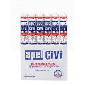 Resim Apel Mk300 Poliüretan Sıvı Çivi Pu Montaj Yapıştırıcı 390 G X 30 