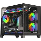 Resim James Donkey Stark S700 3xargb Temperli Cam 650w 80+ Bronze Matx Siyah Gaming Oyuncu Kasa 