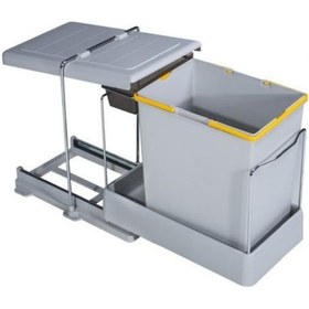 Resim Pelikan 21600 Raylı Plastik Çöp Kovası 16 + 1 LT 