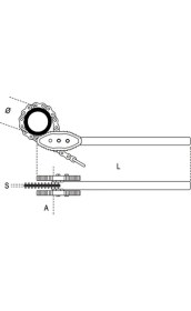 Resim Beta (386A/4) Zincirli Boru Anahtarı 6" 