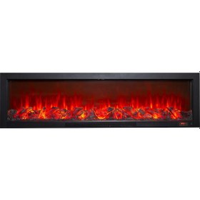 Resim Alaz Efekt Elektrikli Şömine Haznesi Ses Efektli Bluetooth 180 cm 