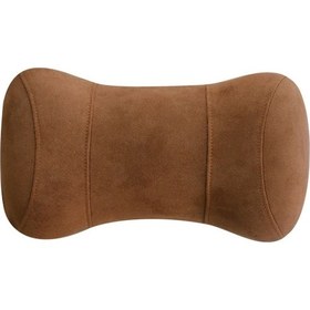 Resim Sones Araba Bellek Pamuk Kafalık Koruyucu Servikal Omurga Koltuk Uyku Yastığı Kahverengi 
