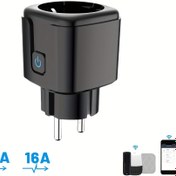 Resim Smart Priz, Tuya Akıllı WiFi Prizi 20A/16A Fişli, Avrupa Standart Fişi, Alexa & Google Home ile Ses Kontrolü, Zamanlayıcı Fonksiyonu, Elektrik Kullanımı İstatistikleri, Akıllı Telefonlarla Uyumlu 