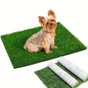 Resim Yapay Çim Köpek Tuvalet Matı - Sızdırmaz, Yıkanabilir Evcil Hayvan Eğitim Pedi İç/Dış Mekan Kullanımı İçin 