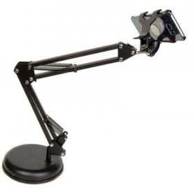 Resim ULTRATEKNO Siyah Standlı Masa Üstü Metal Gövde Telefon Tutucu 