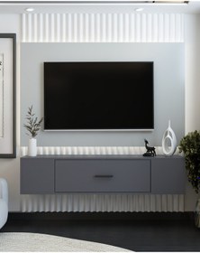 Resim Kodaksct Duvara Montaj Tv Sehpası Antrasit-antrasit Antrasit-antrasit 