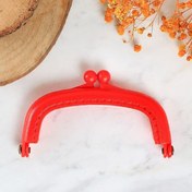 Resim Loren Plastik Cüzdan Klipsi-Kırmızı 