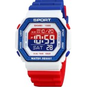 Resim Hanyang Kırmızı Mavi Skmeı Moda Spor Izle Adam Için Lüks Su Geçirmez Geri Sayım Dijital Saatler Orijinal Marka Tarih Hafta Elektronik Hareket Saat (Yurt Dışından) 